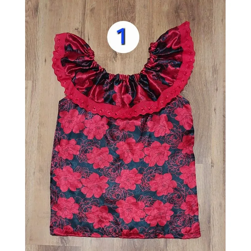 Blusa Pombo Gira em cetim Ciganinha