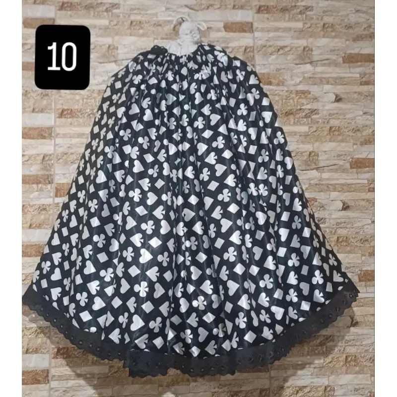 Saia de cetim Pombo gira