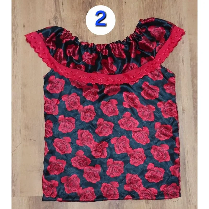 Blusa Pombo Gira em cetim Ciganinha