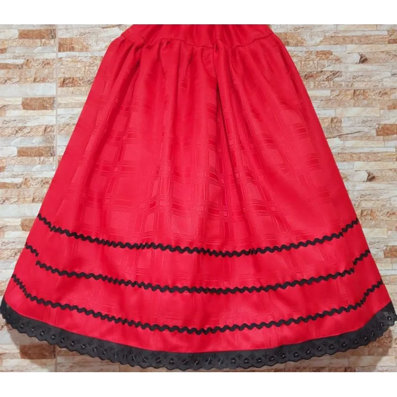 Saia umbanda e candomblé branca com sianinha