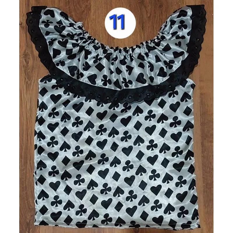 Blusa Pombo Gira em cetim Ciganinha